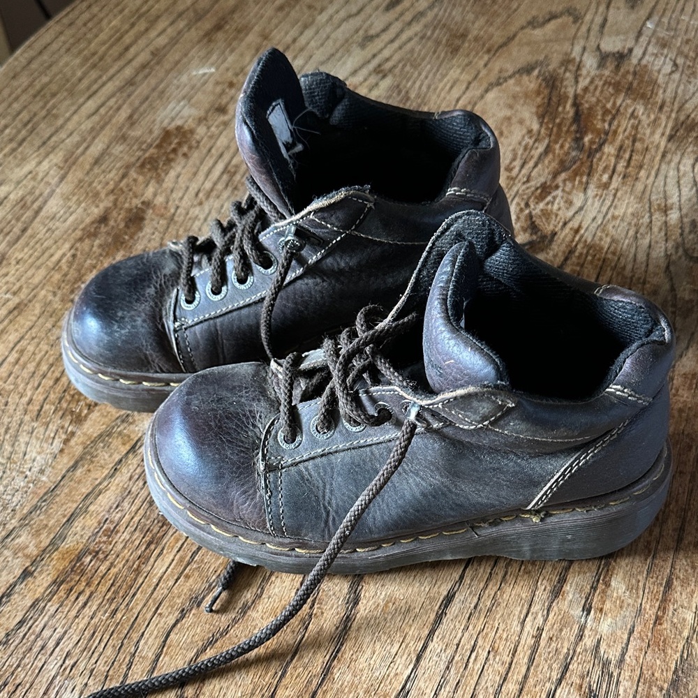 Brown Leather Lace-Up Dr. Martens
